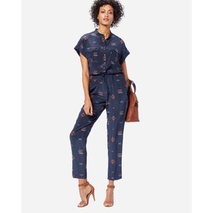 Pendleton Navy Patterned Jumpsuit